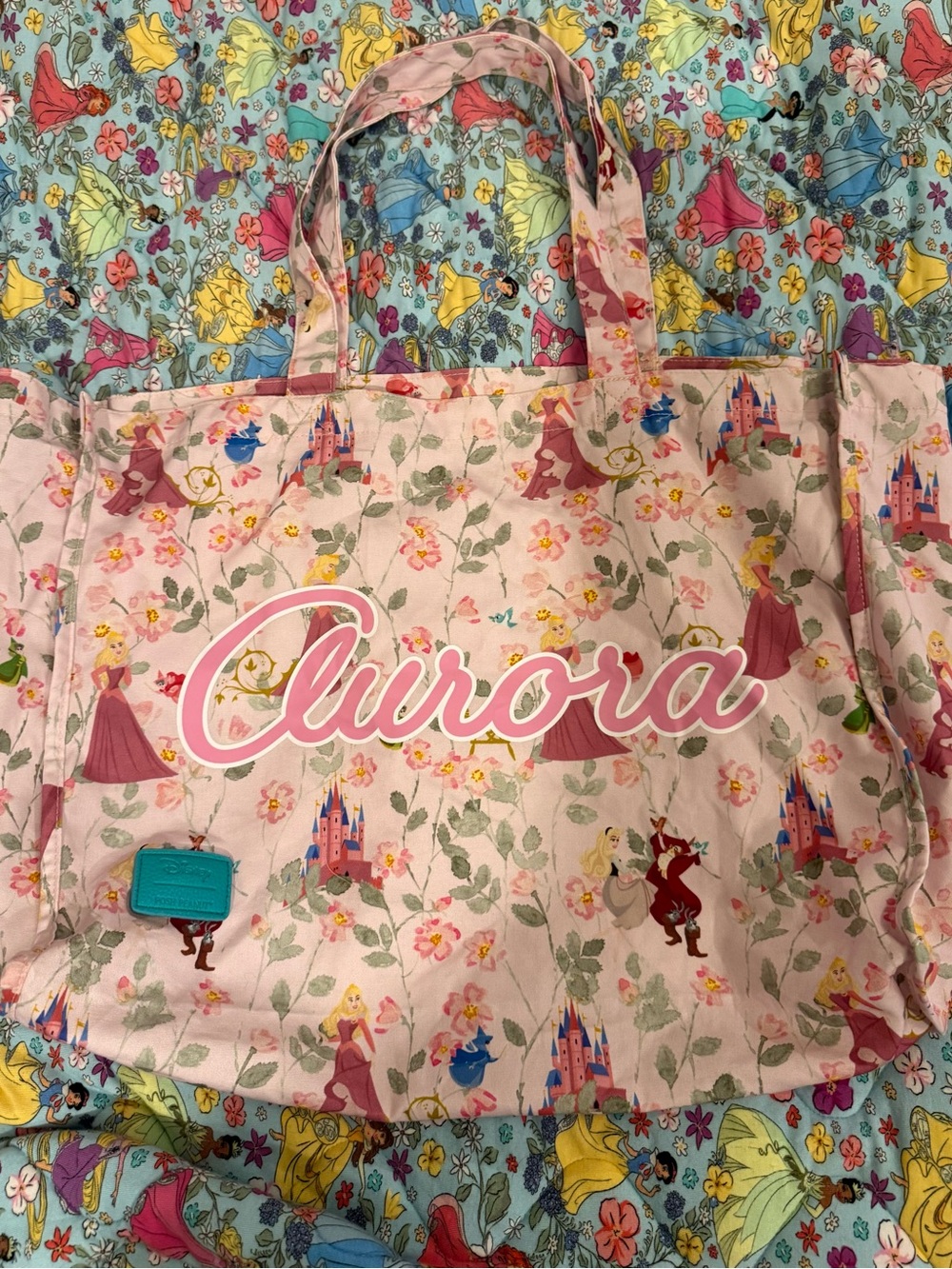 Posh Peanut Pink Aurora Floral Tote